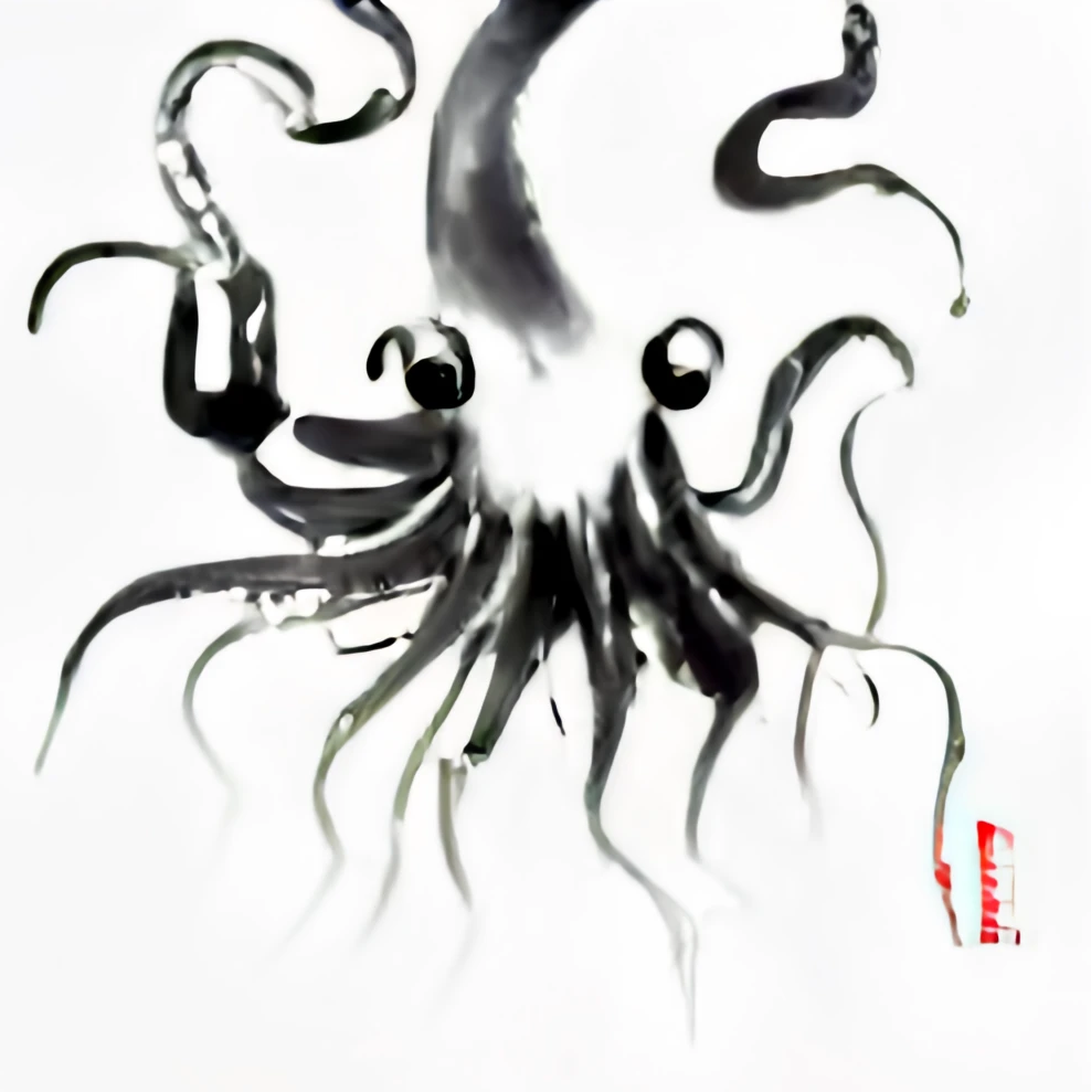 ooze drawn by DALL&bull;E mini
