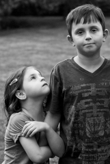 older brother with younger sister