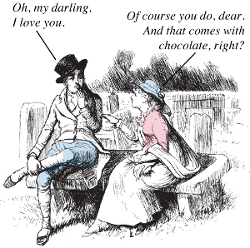 cartoon from Trader Joe's Fearless Flyer, February 2015